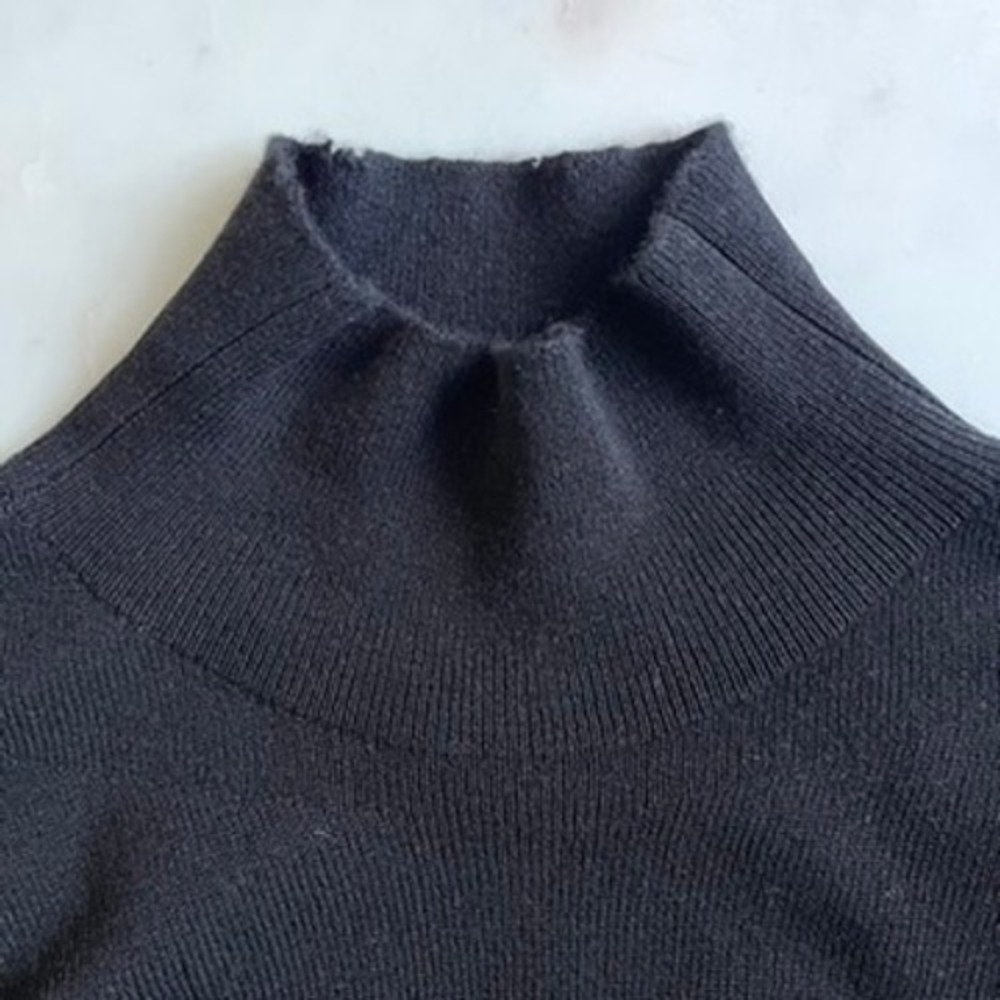 C by Bloomingdale's‎ Cashmere 100% Cashmere Layered Look Sweater Black size XS - Picture 7 of 13